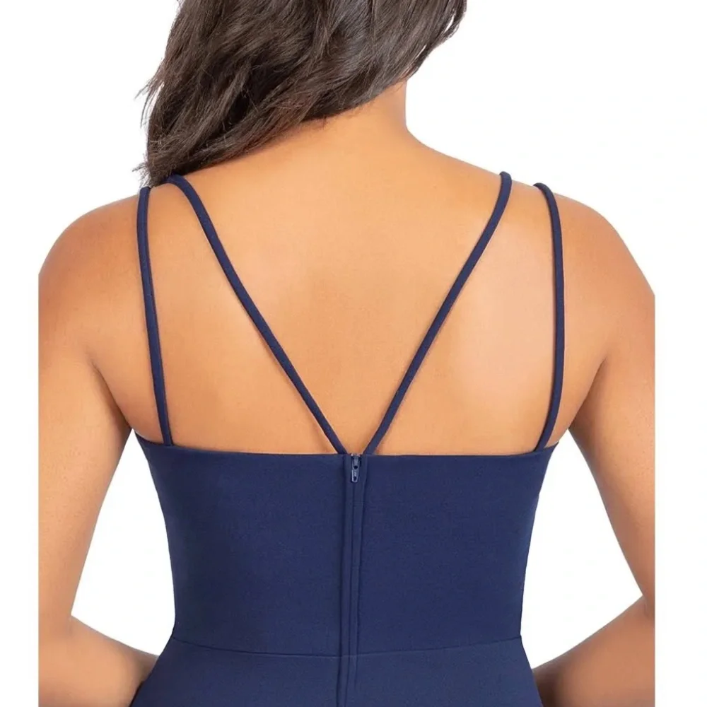 Elegant Navy Blue Women's Dress